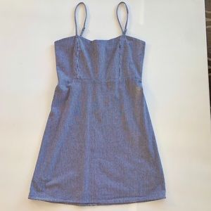Brandy Melville blue pinstripe dress
